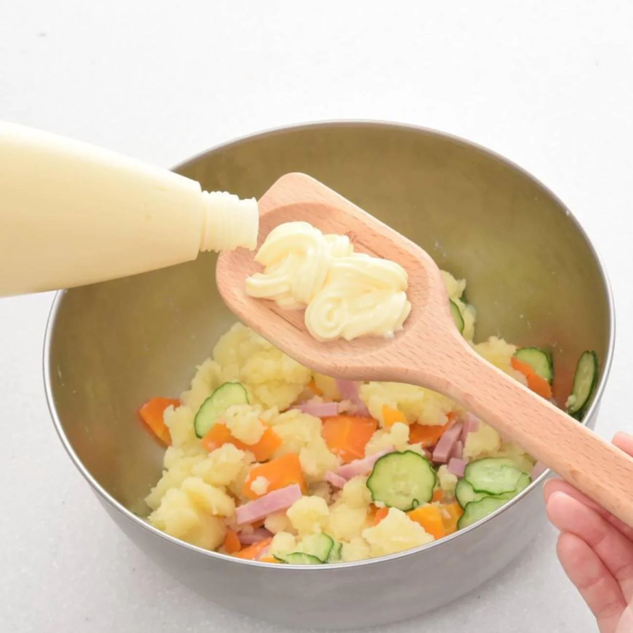 2 in 1 Wooden Cooking Spatula With Measuring Spoon Marks 29.5cm - Image 4