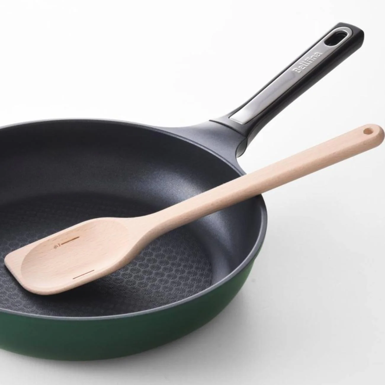2 in 1 Wooden Cooking Spatula With Measuring Spoon Marks 29.5cm - Image 6