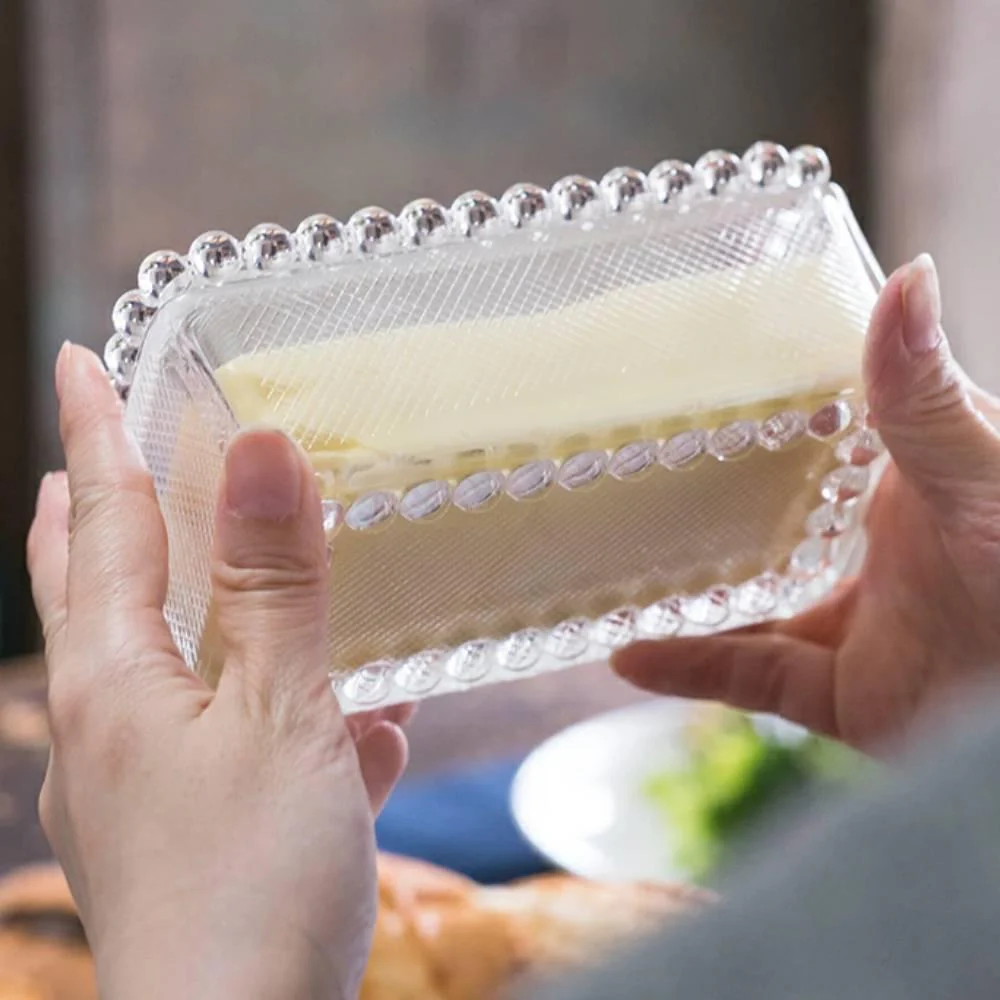 Aderia Classic Elegant Glass Butter Container Dish 1/2 Pound - Image 5