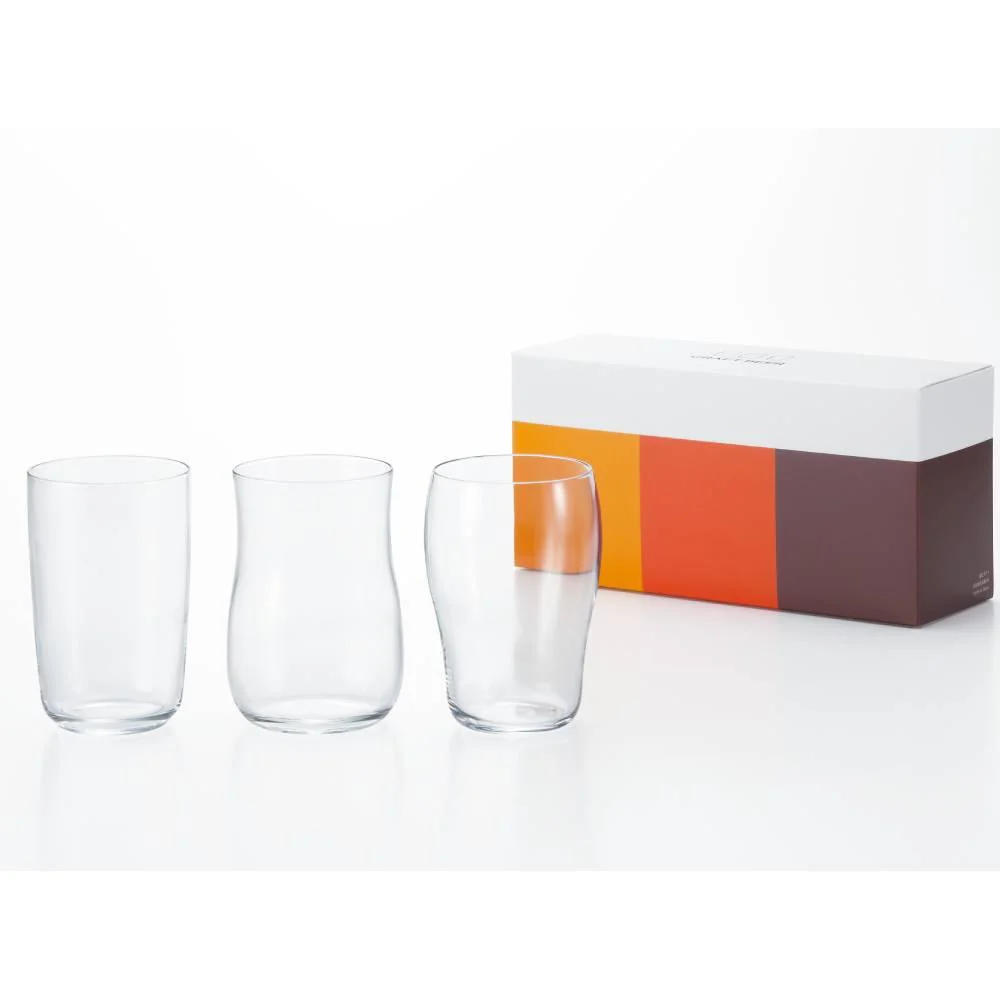 Aderia Craft Beer Glass Set Premium Short Glass Collection 3 Pieces - Image 4