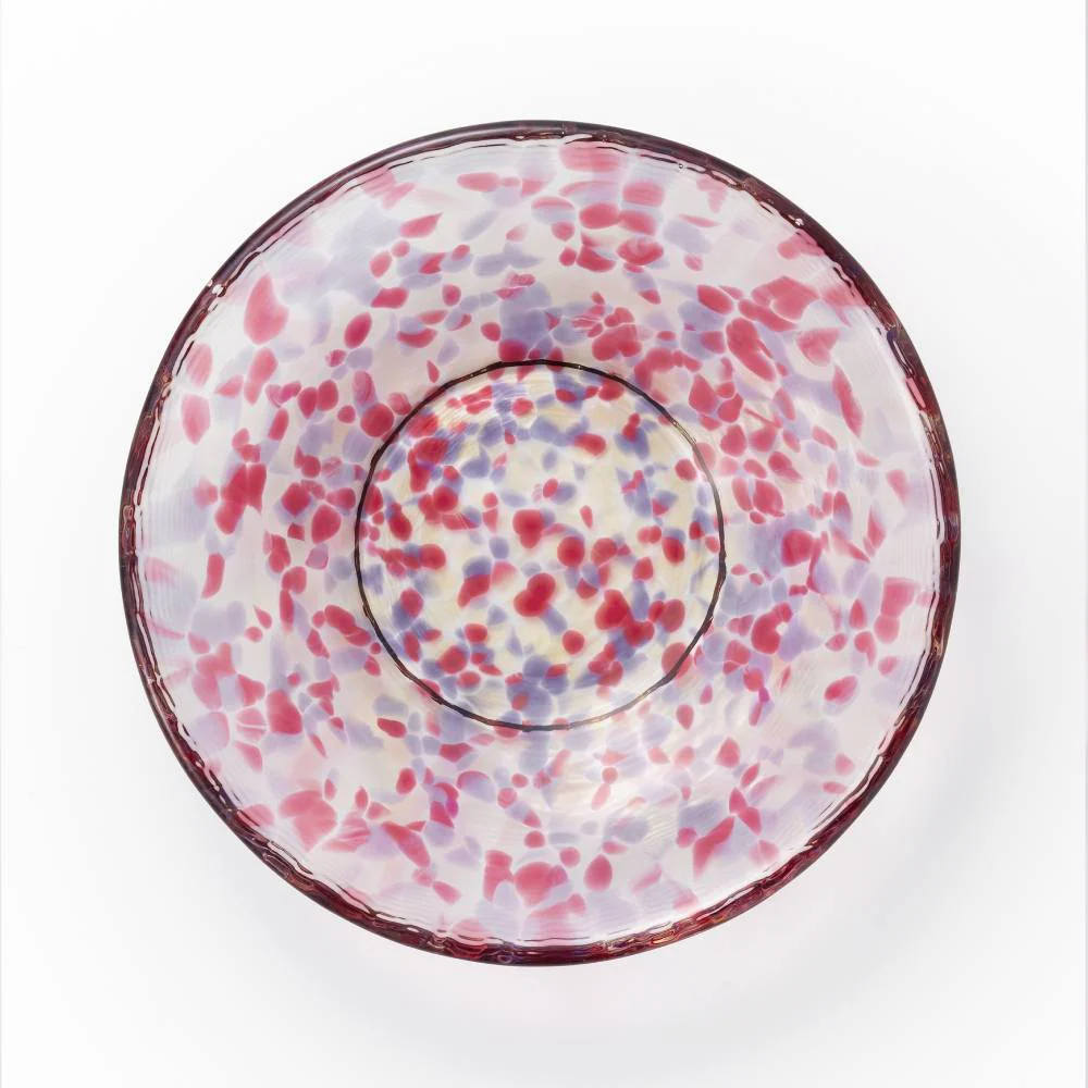 Aderia Handmade Small Glass Plate Pink Sakura Blossoms Design 100mm - Image 5