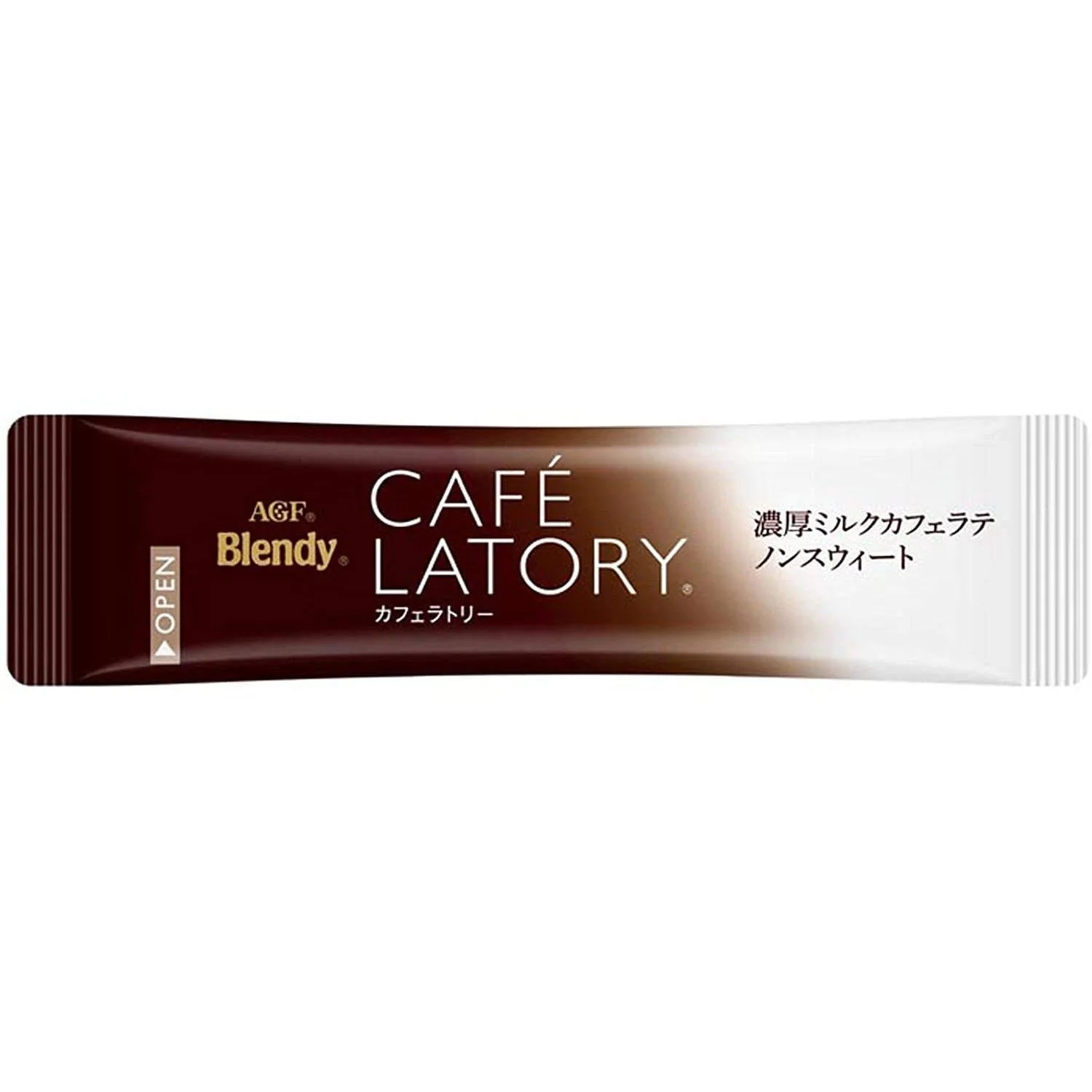 AGF Blendy Café Latory Rich Milk Cafe Latte Unsweetened 18 Sticks - Image 2