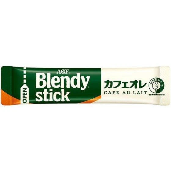 AGF Blendy Stick Cafe au Lait Instant Coffee with Milk 8 Sticks - Image 3