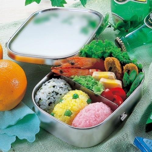 Kobo Aizawa Large Square Lunch Box Stainless Steel Bento Box 1000ml - Image 2