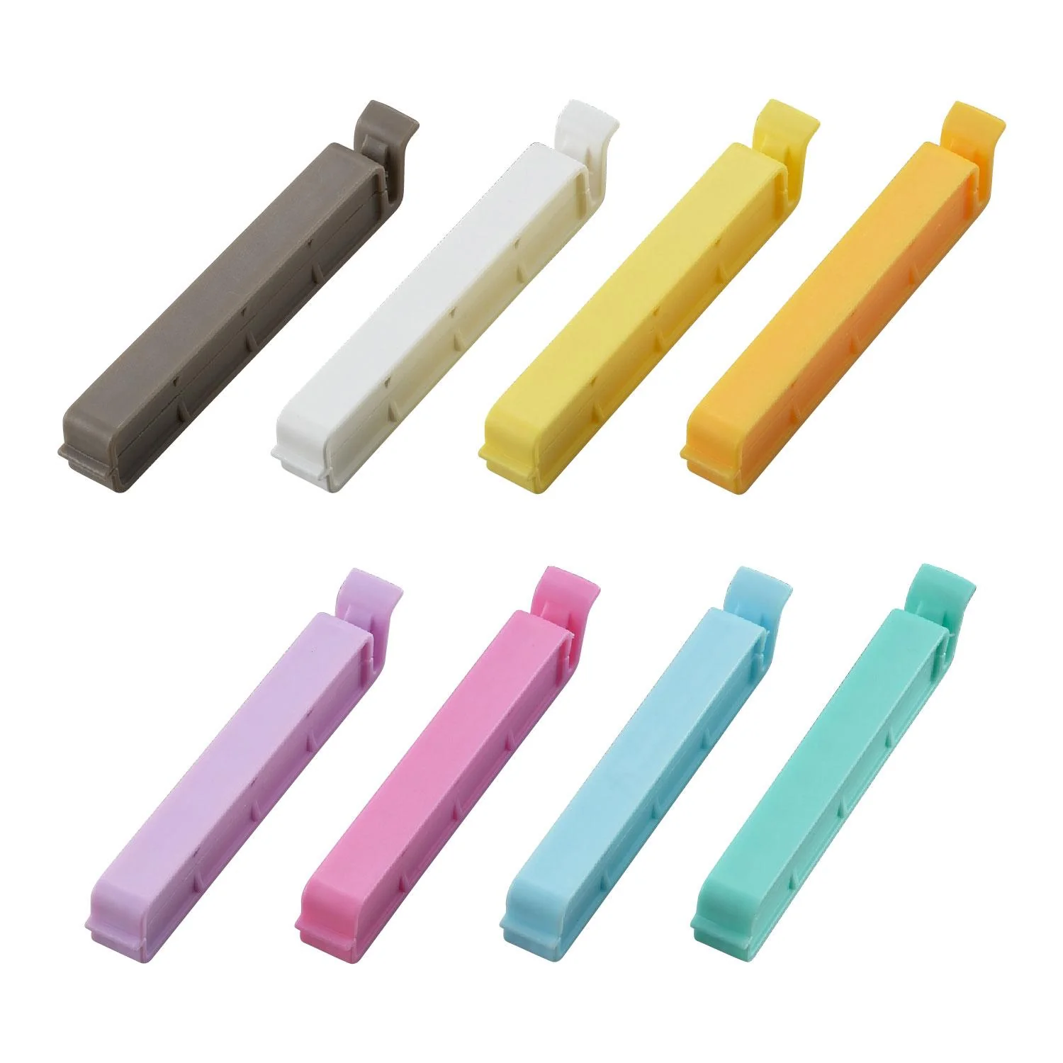 Akebono Bag Clips Colorful Food Packaging Sealing Clips 8 Pieces - Image 3