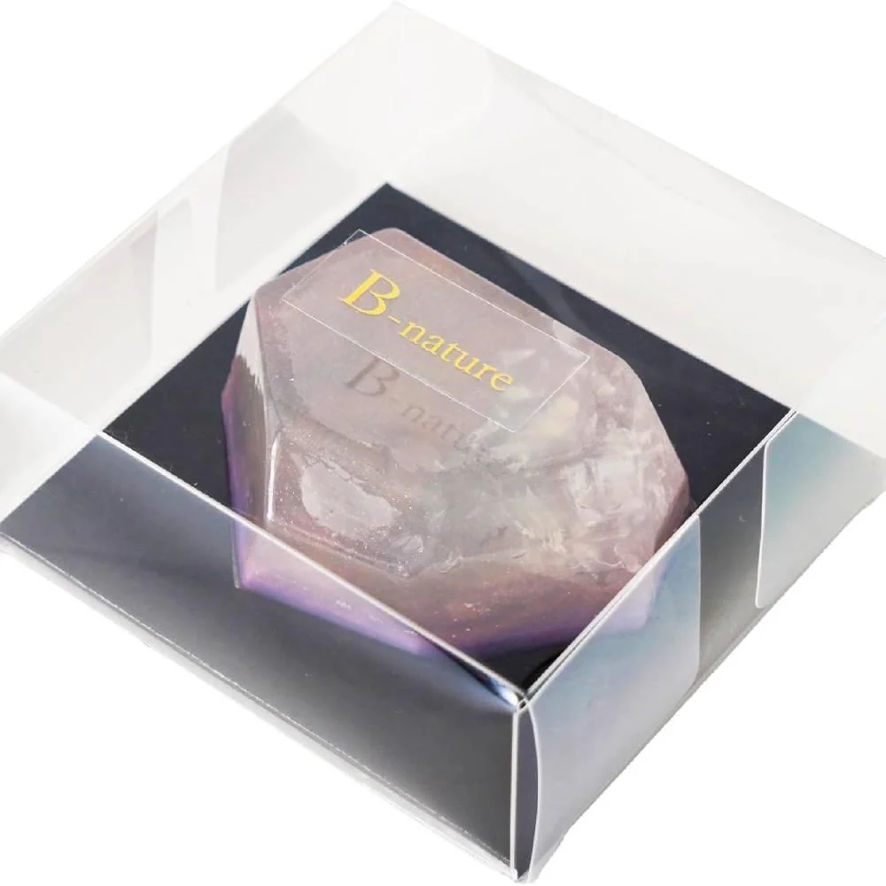 Amethyst Jewelry Soap Handmade Moisturizing Purple Crystal Bar Soap 60g - Image 2