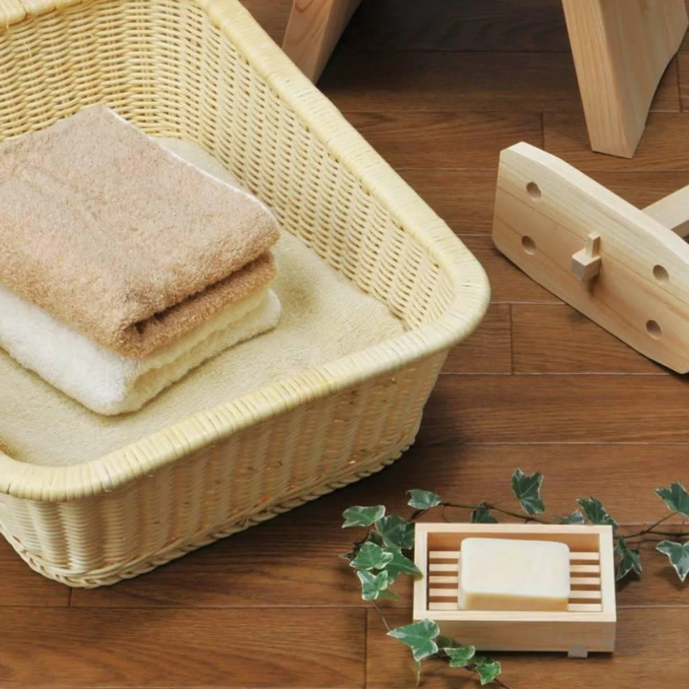Antibacterial Handcrafted Hinoki Wooden Soap Dish 12.5cm - Image 2
