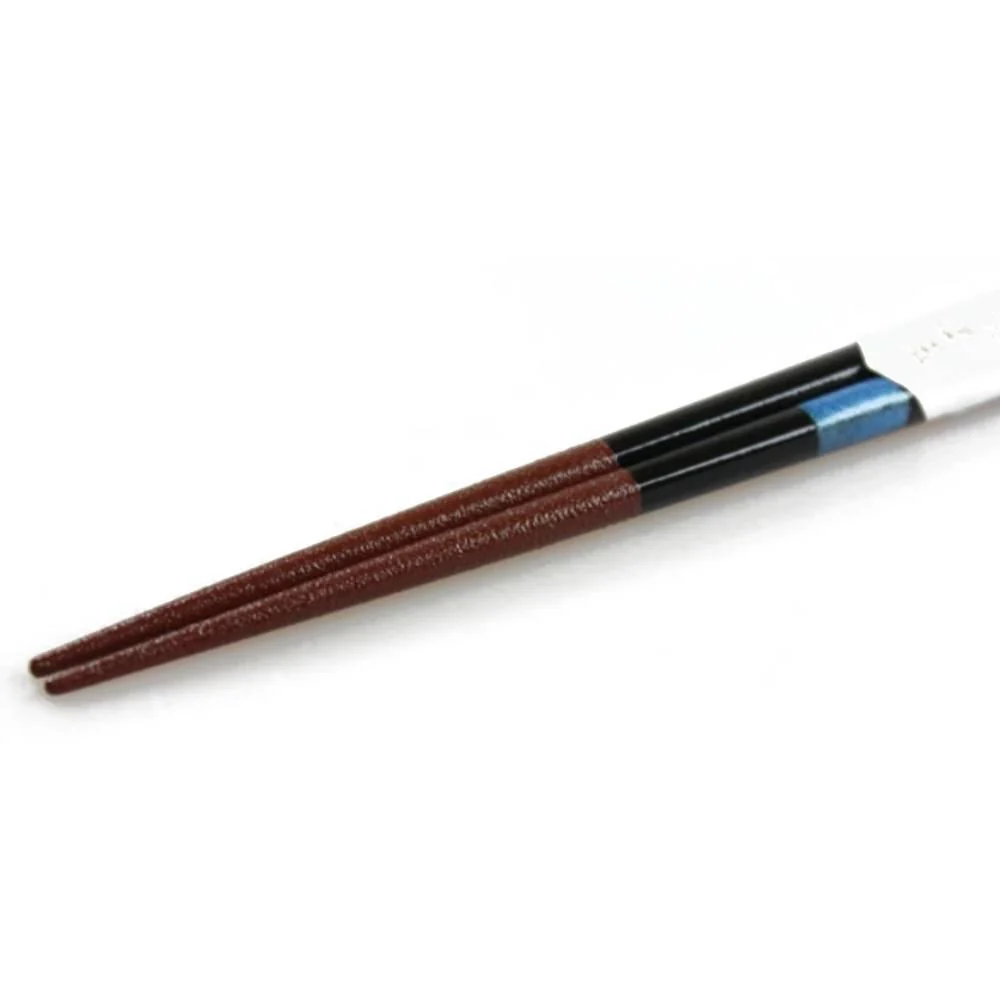 Aoba Dishwasher Safe Chopsticks Checkered Blue Design 23cm - Image 3