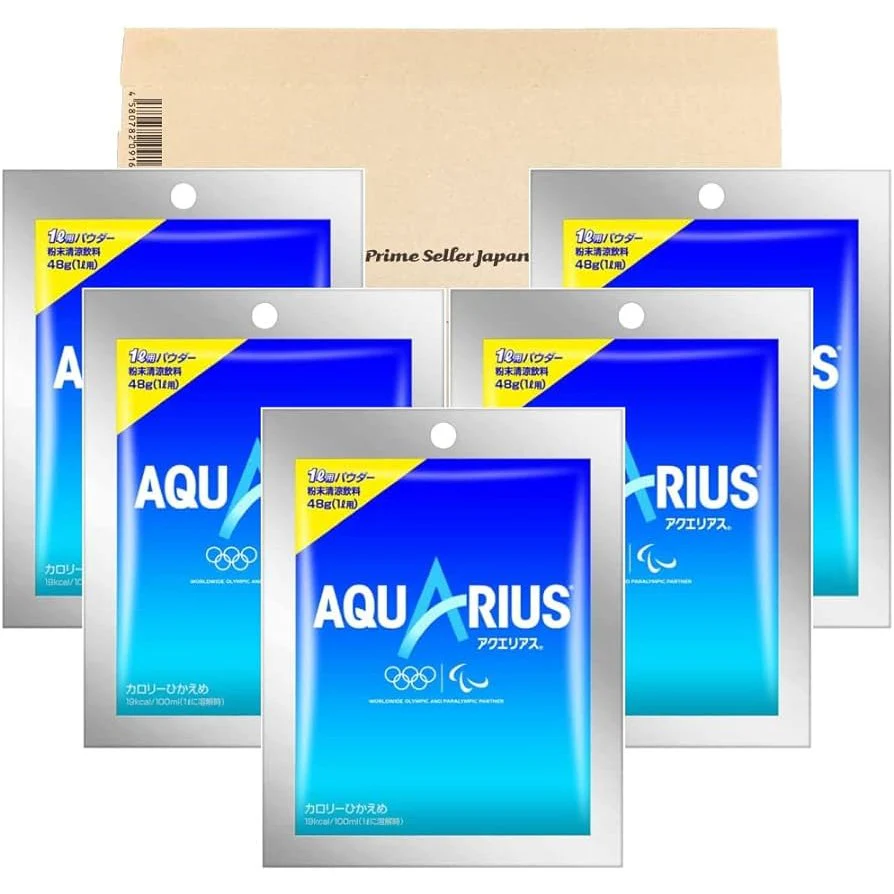 Aquarius Sports Drink Powder Ion Supply Hydration Mix 48g (5 Bags) - Image 2