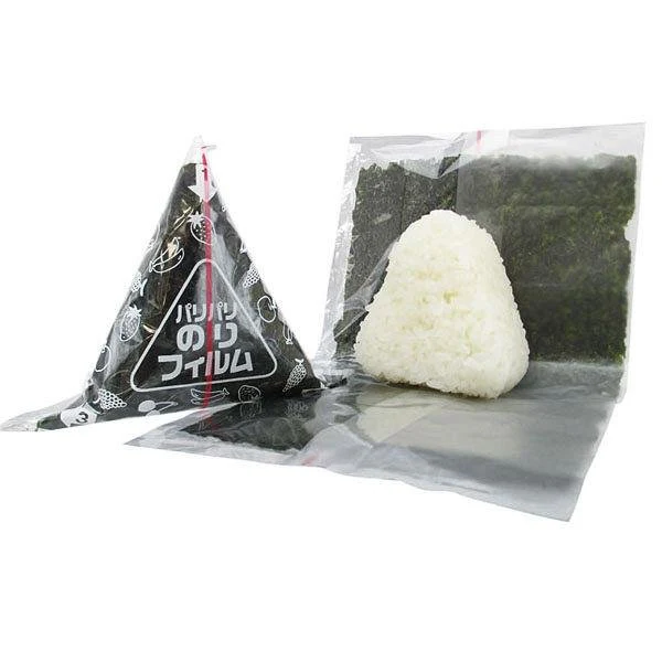 Artnap Onigiri Wrapper Rice Ball Plastic Film Wrapping 50 Sheets - Image 2