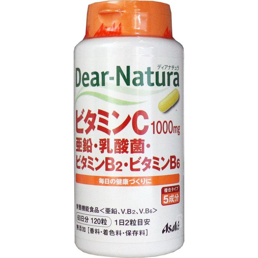 Asahi Dear Natura Multivitamin with Vitamin C and Zink 120 Tablets (for 60 Days) - Image 2