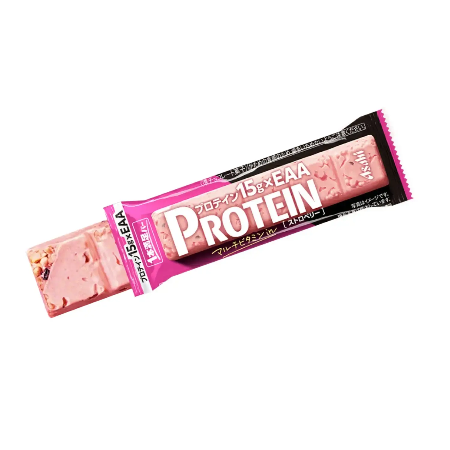 Asahi Protein Bar Strawberry Flavor Cereal Bar 15g of Protein (Pack of 9) - Image 3