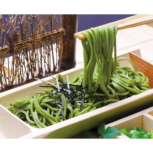 Authentic Uji Matcha Green Tea Soba Noodles Additive-Free 6 Servings - Image 3