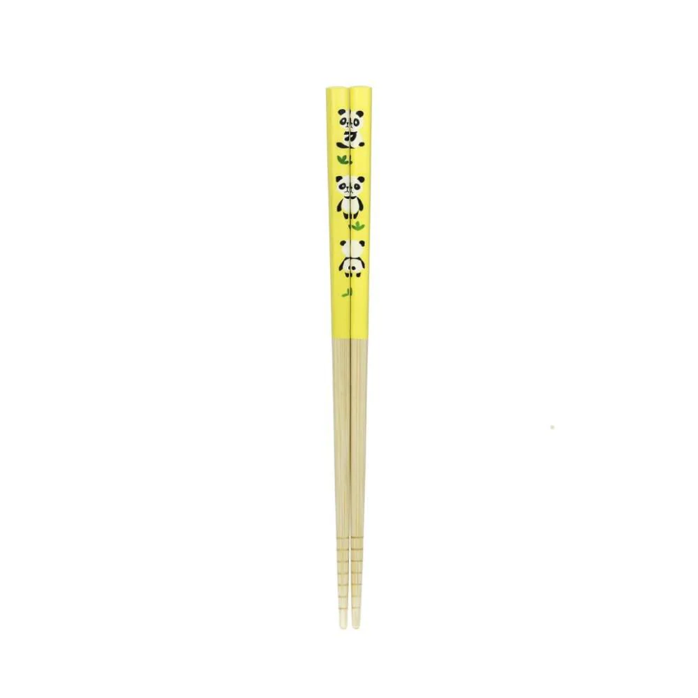 Bamboo Kid's Chopsticks With Case Dishwasher Safe Panda Design 19.5cm - Image 3