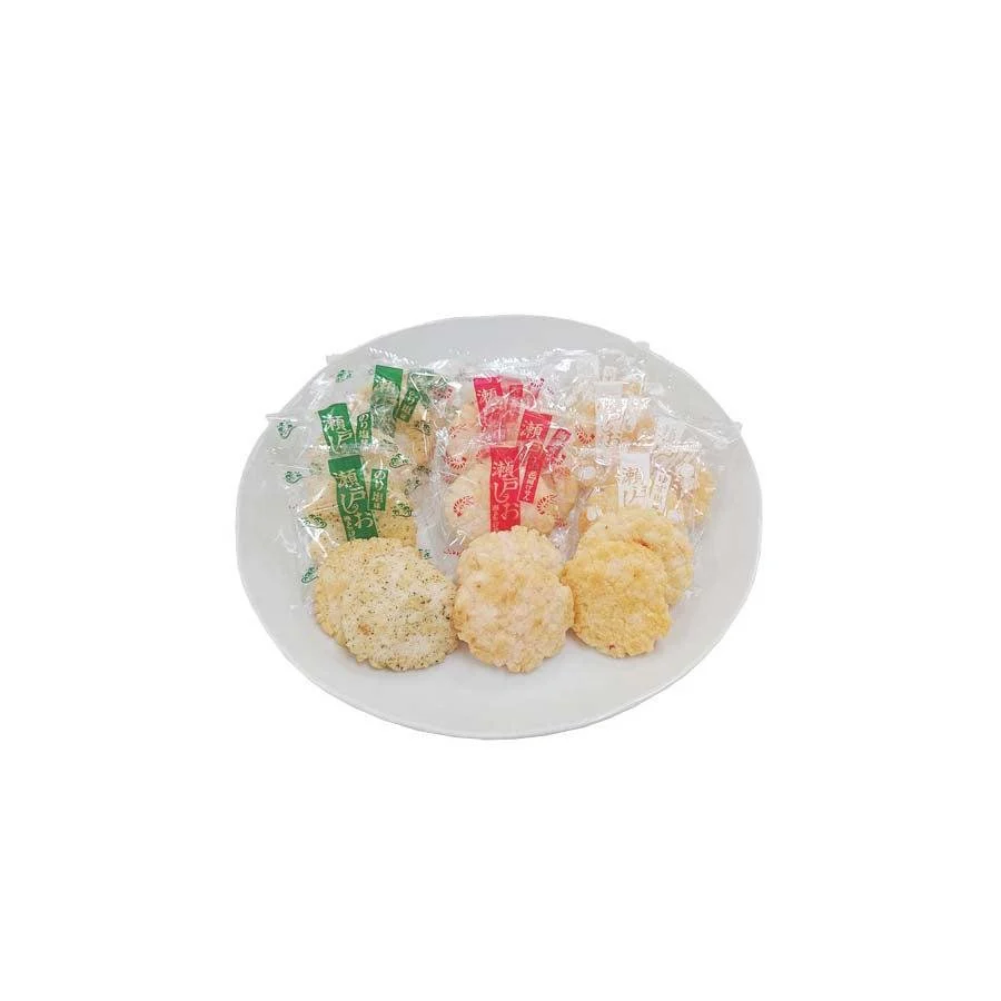 Befco Seto Shio Senbei Rice Crackers 3 Flavors Assortment 30 Pieces - Image 2