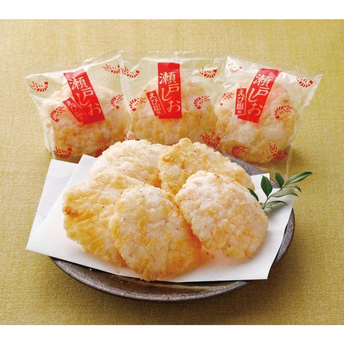 Befco Seto Shio Senbei Rice Crackers Shrimp Flavor (Box of 12) - Image 3