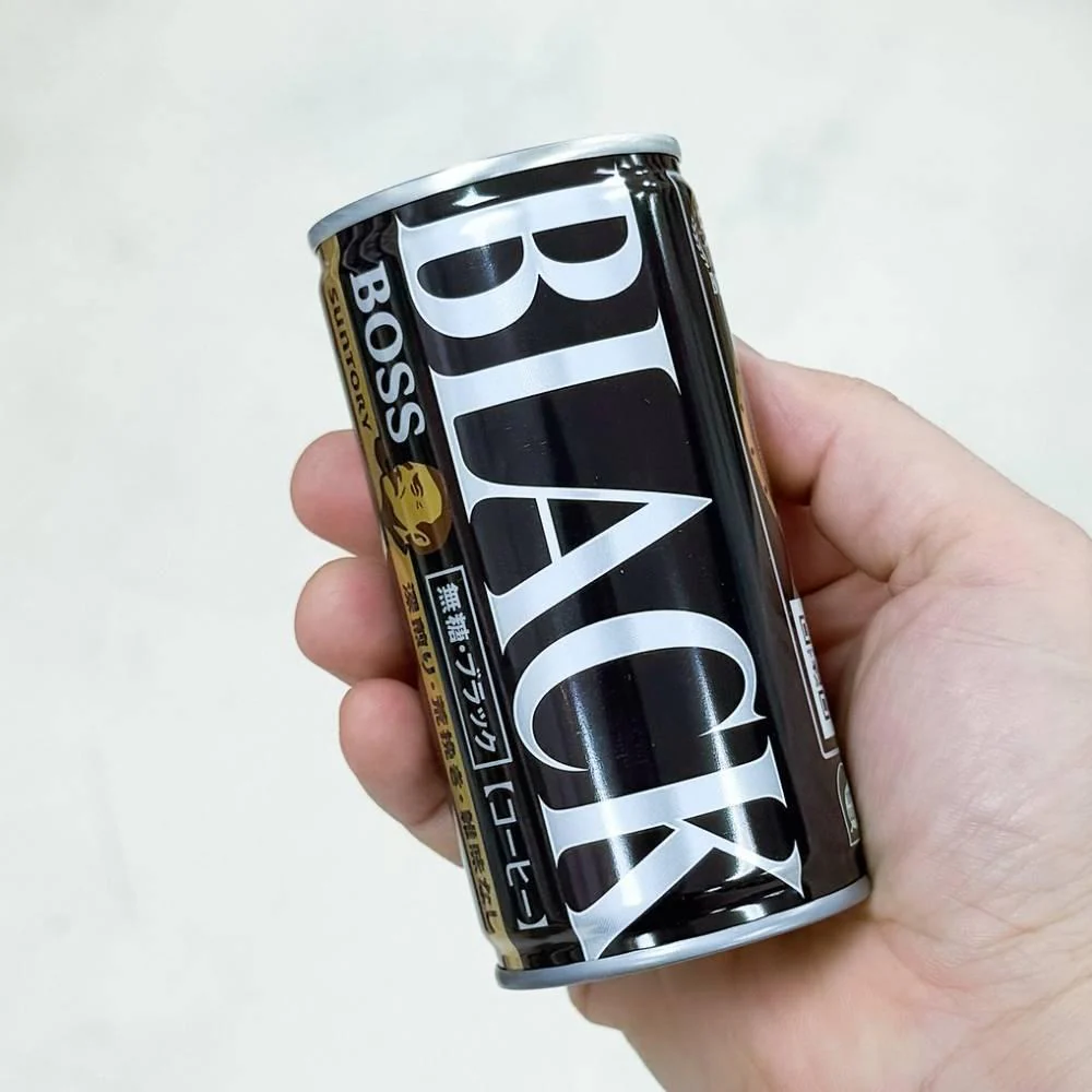 Boss Black Sugar Free Canned Coffee Dark Roast Smooth Taste 185g - Image 2