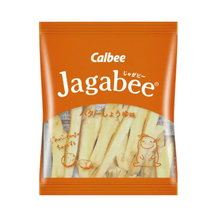 Calbee Jagabee Potato Sticks Snack Butter Soy Sauce (Pack of 3 Boxes) - Image 3