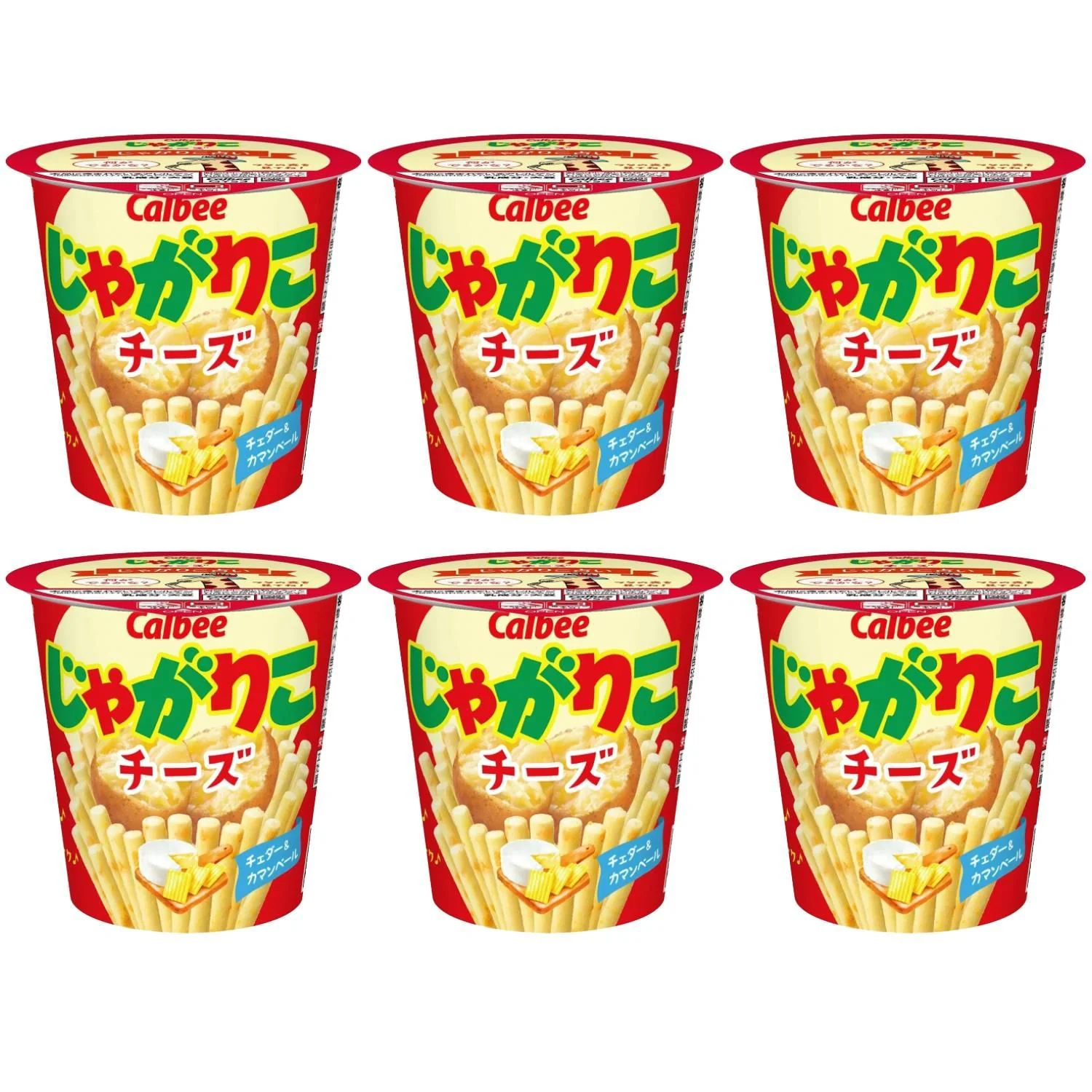 Calbee Jagarico Cheese Potato Sticks (Pack of 6)