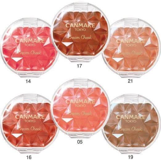 Canmake Tokyo Cream Cheek Color Blendable Blush Soft Dewy Finish - Image 2