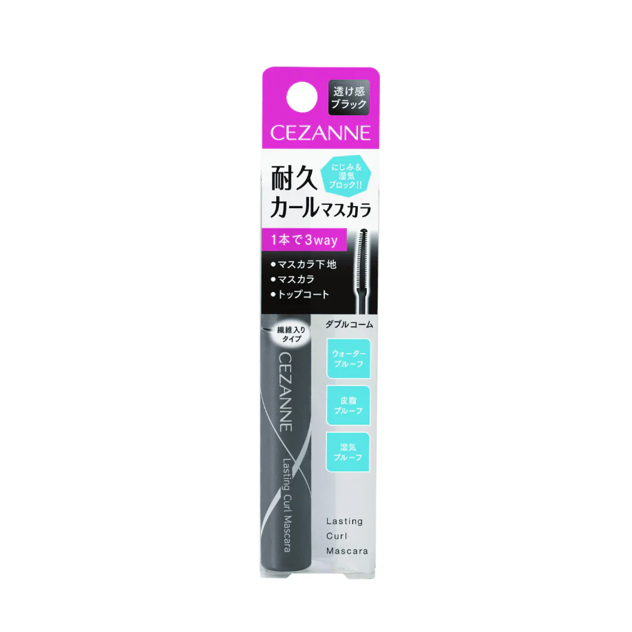 Cezanne 3-in-1 Waterproof Lasting Curl Mascara Black 5g - Image 2