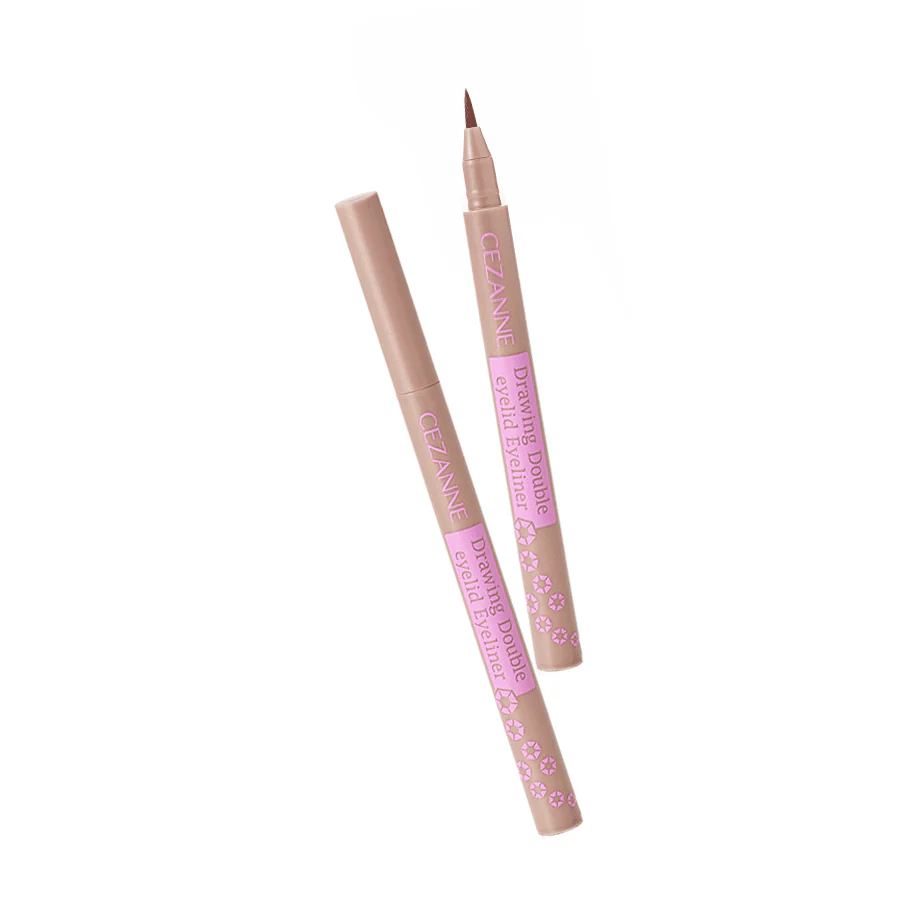 Cezanne Drawing Double Eyelid Liquid Eyeliner Brown / Greige - Image 5