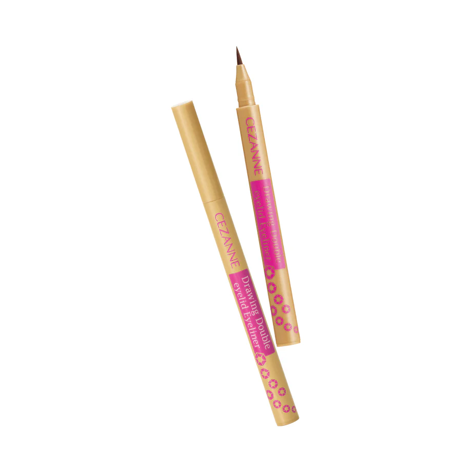 Cezanne Drawing Double Eyelid Liquid Eyeliner Brown / Greige - Image 6