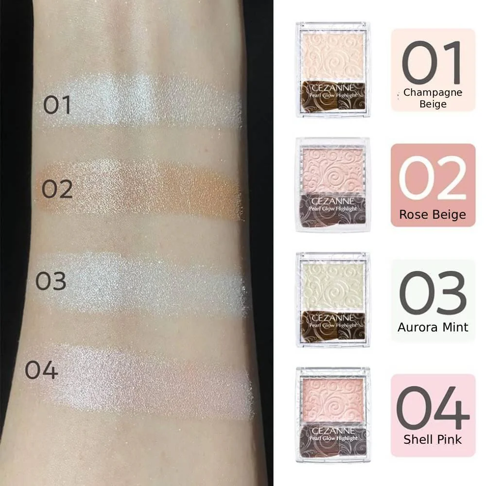 Cezanne Pearl Glow Highlighter With Brush 2.4g - Image 6