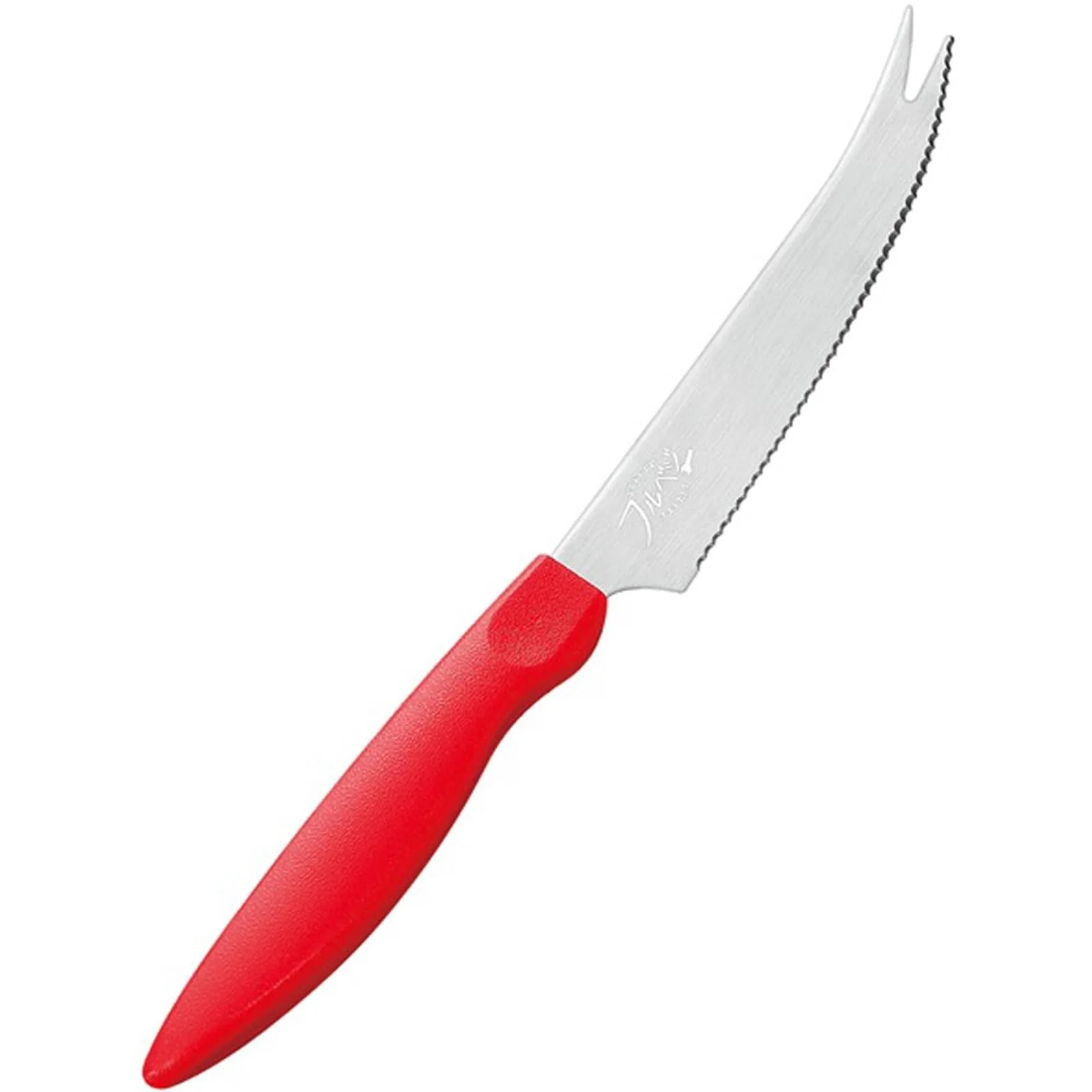 Shimomura Curved Serrated Bar Knife Tomato & Cheese Pronged Knife 230mm - Image 5
