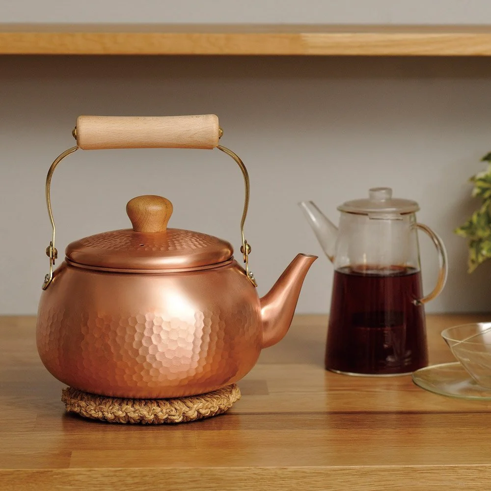 Chitose Pure Copper Kettle Japanese Copper Tea Kettle 2.4L - Image 2