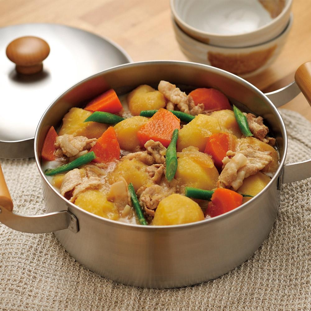 Chitose Stylish Two-Handled Soup Pot With Lid (IH Compatible) 2.8L - Image 2