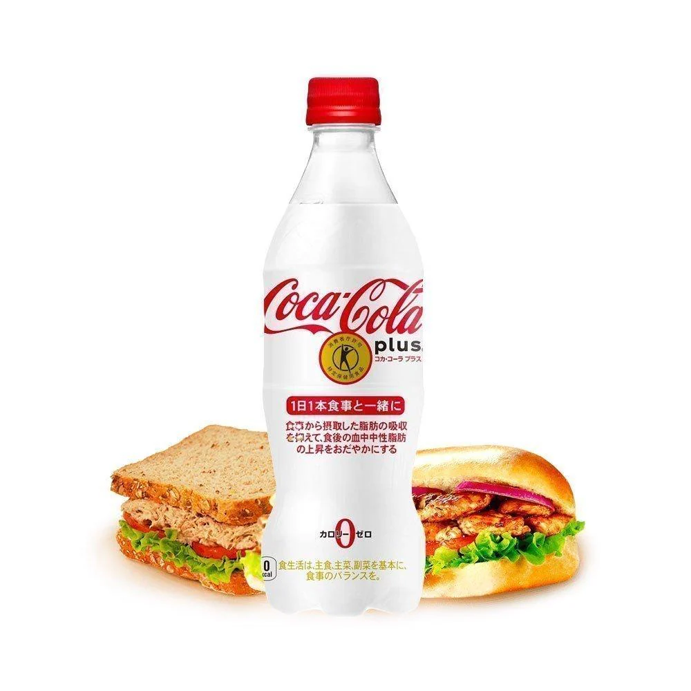 Coca-Cola Plus Zero Calorie Fiber Enriched Health-Support Soft Drink 470ml - Image 5