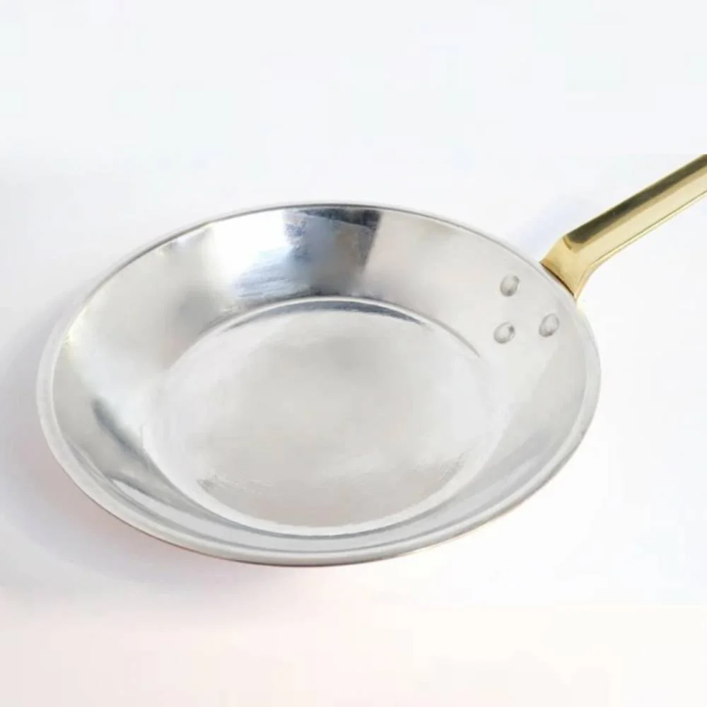 Wadasuke Round Copper Frying Pan Japanese Copper Pan 22cm - Image 2
