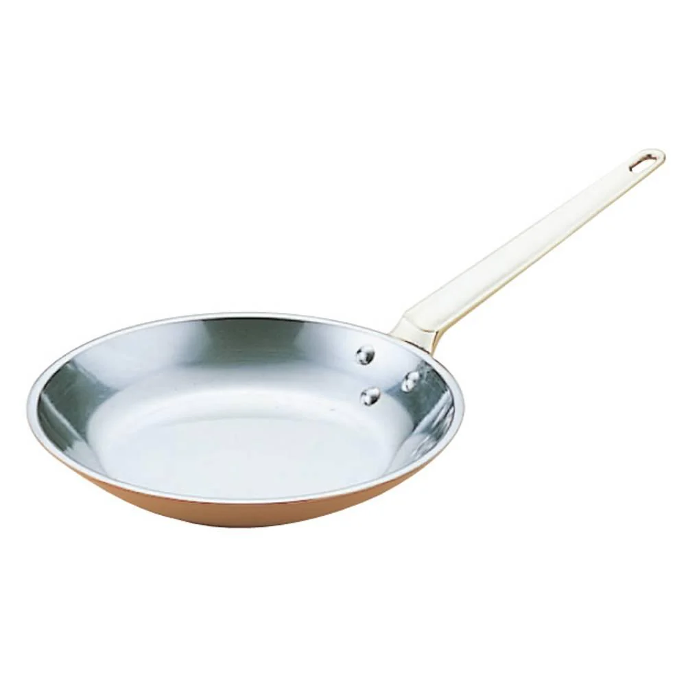 Wadasuke Round Copper Frying Pan Japanese Copper Pan 22cm - Image 3