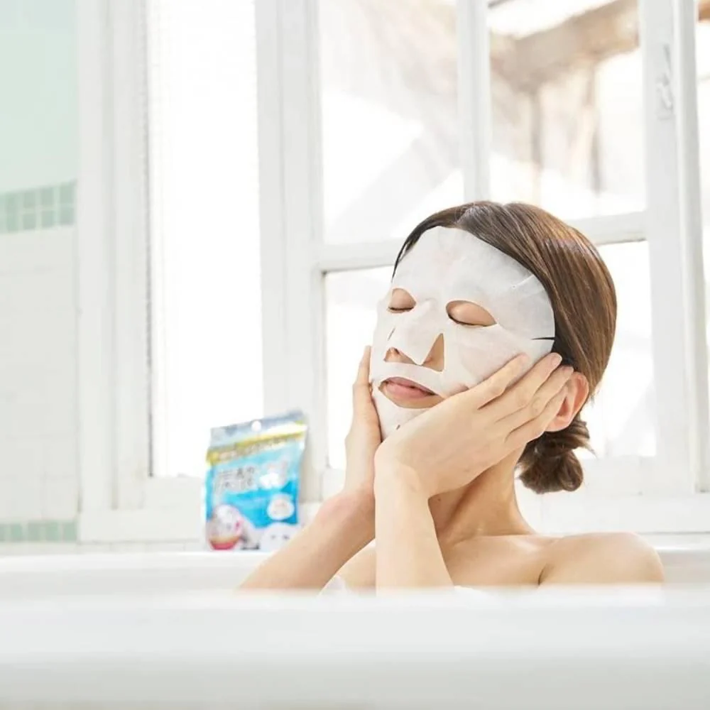 Cotton Labo Organic Cotton Carbonated Facial Pack Mask 3 Sheets - Image 2