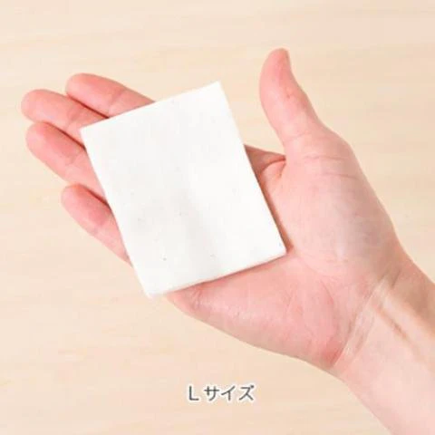 Cotton Labo Organic Cotton Puff Unbleached Size L 120 Pads - Image 5