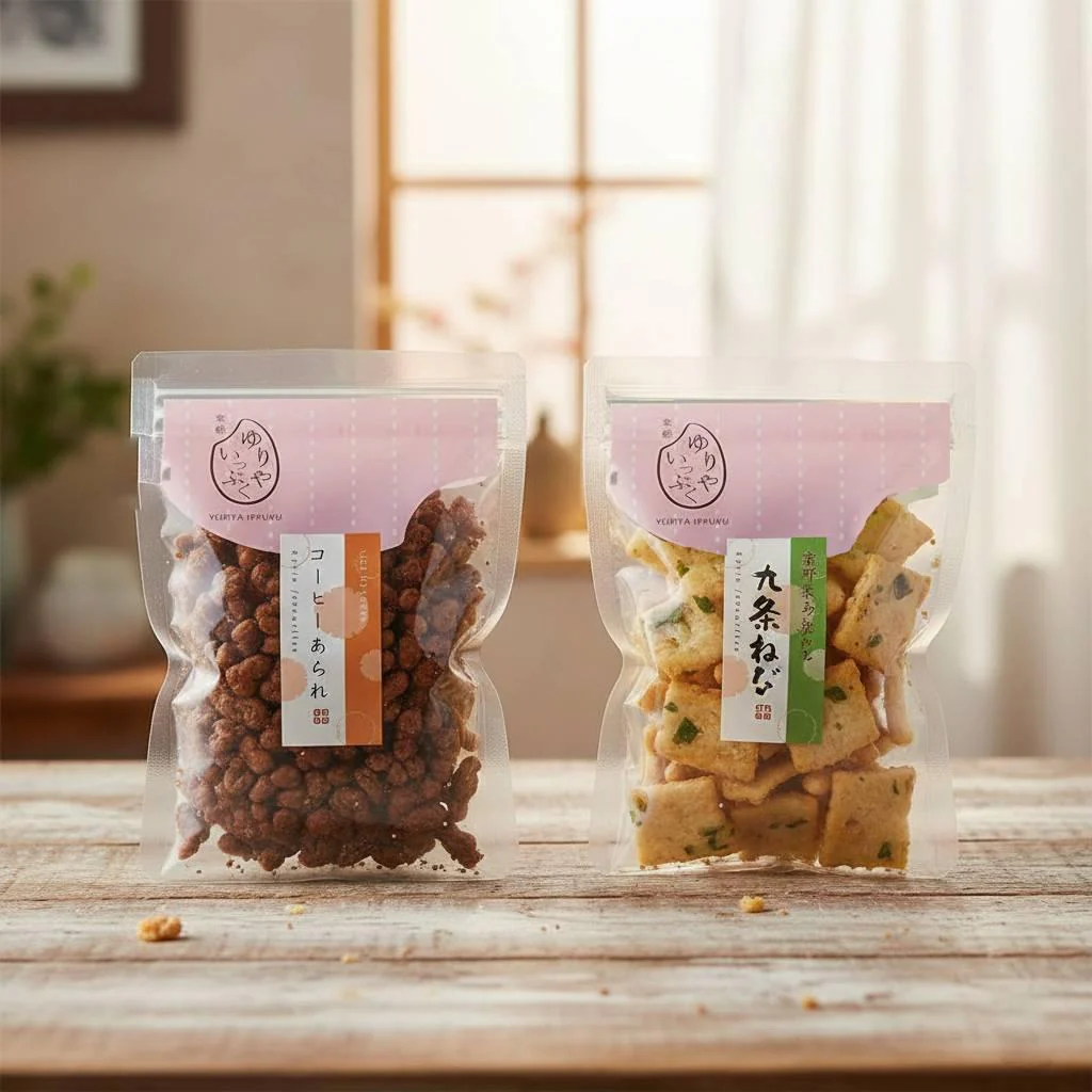 Crispy Coffee Senbei Coffee Flavored Sweet Rice Crackers 88g - Image 2