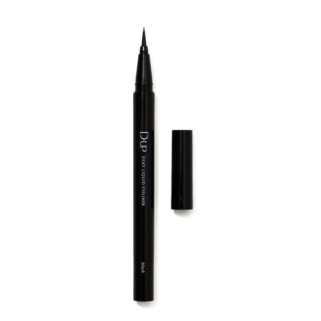 D-UP Silky Liquid Eyeliner Smooth Waterproof Black Eyeliner - Image 4