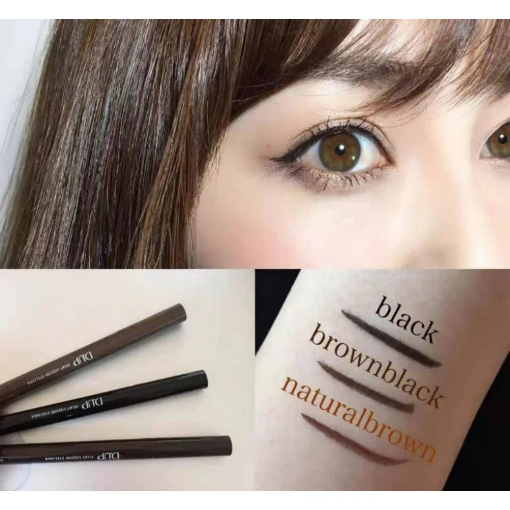 D-UP Silky Liquid Eyeliner Smooth Waterproof Black Eyeliner - Image 5