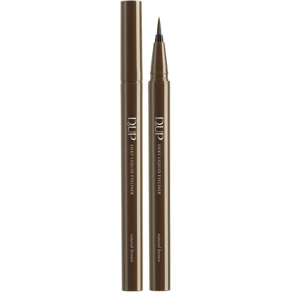 D-UP Silky Liquid Eyeliner Smooth Waterproof Natural Brown Eyeliner - Image 2