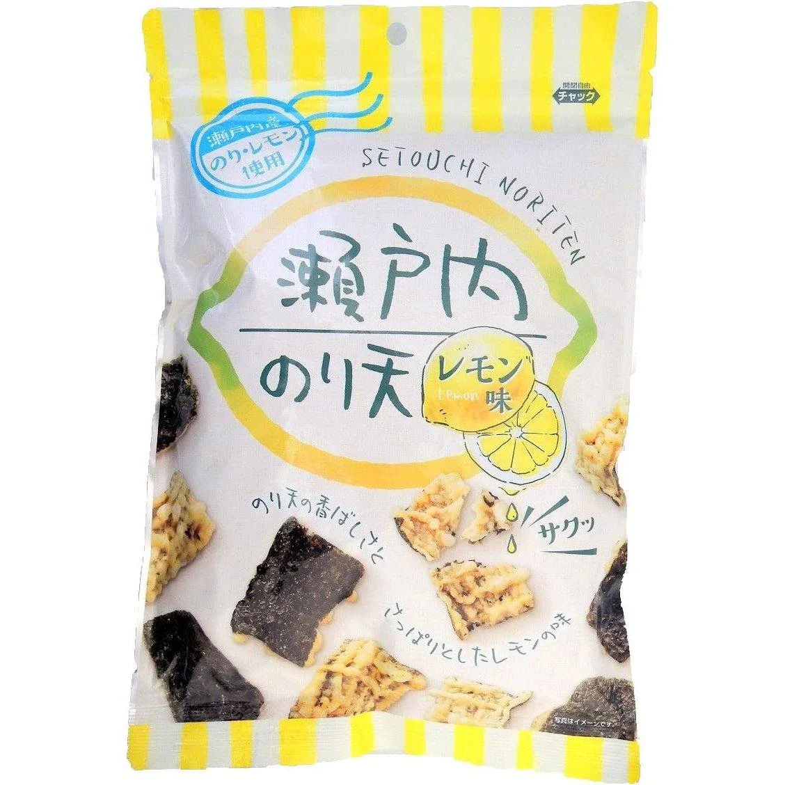 Daiko Foods Noriten Setouchi Lemon Tempura Seaweed Chips (Pack of 10)