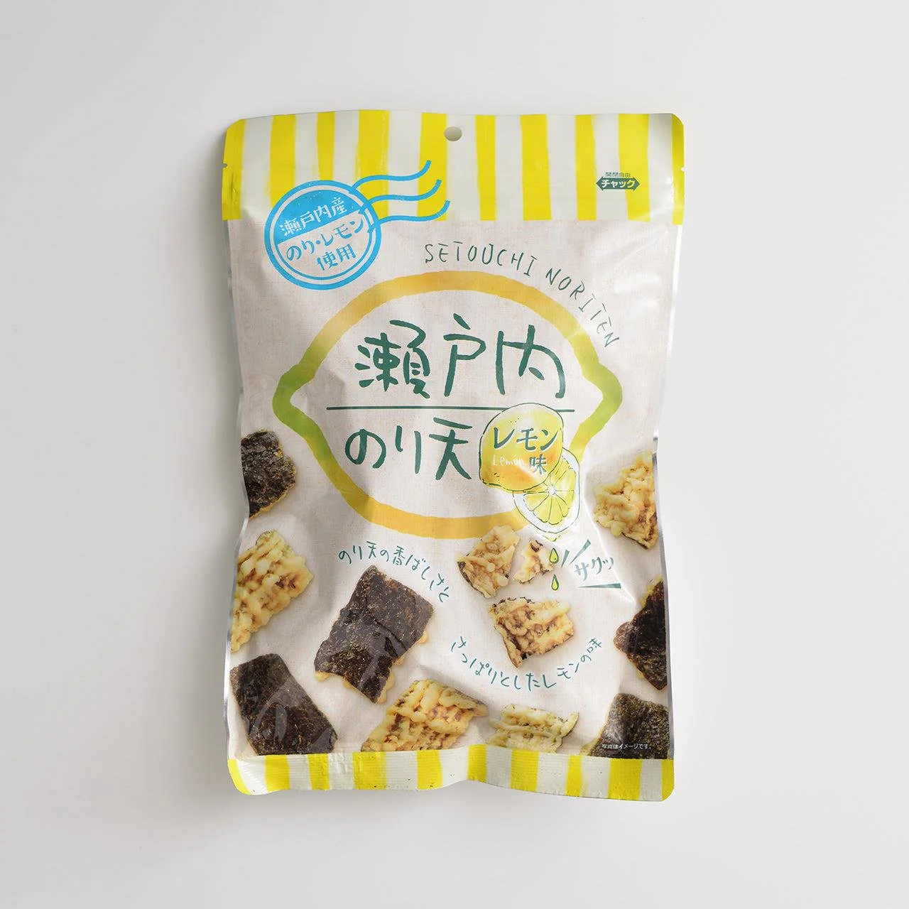 Daiko Foods Noriten Setouchi Lemon Tempura Seaweed Chips (Pack of 10) - Image 3