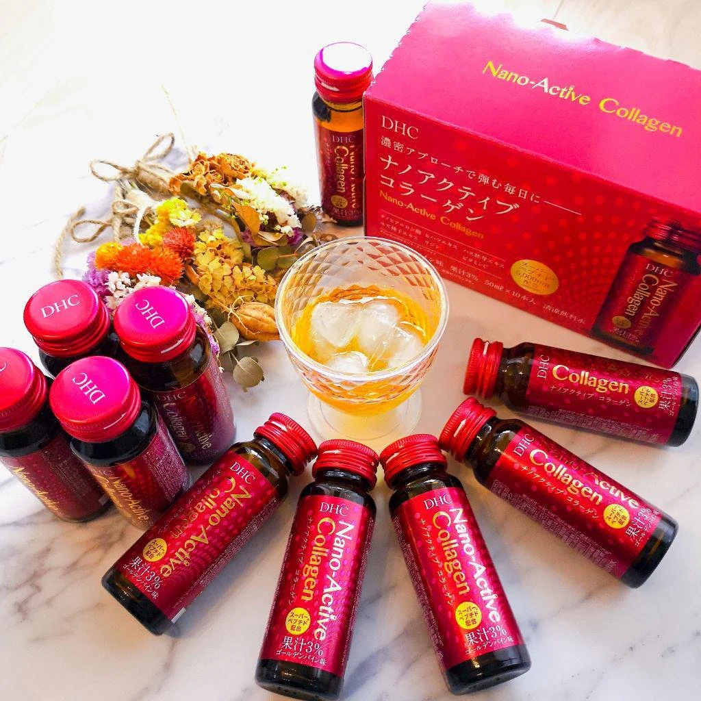 DHC Nano Active Collagen Drink Anti-Aging Beauty Supplement 10 Bottles - Image 2