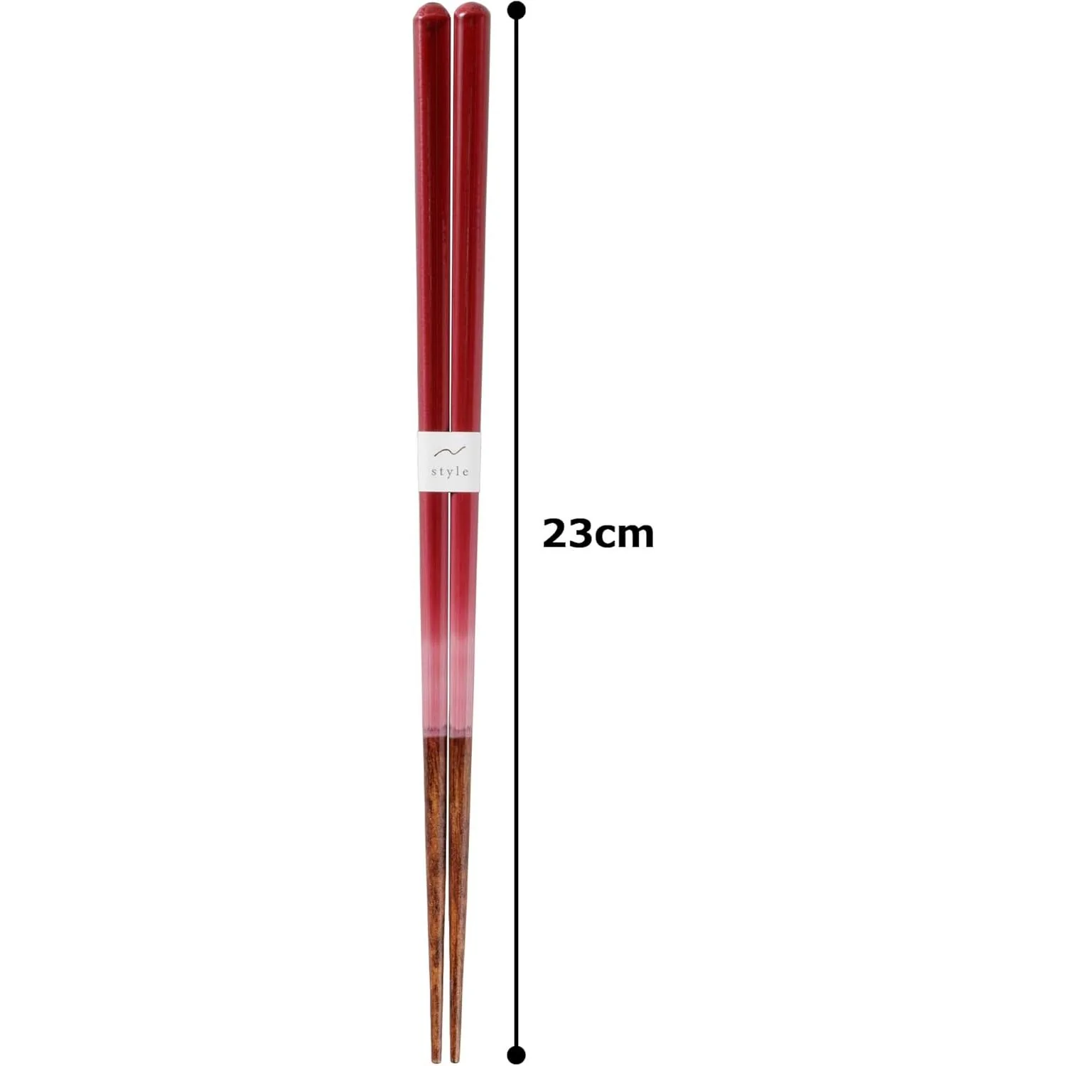 Aoba Dishwasher Safe Wooden Chopsticks Wine Red 23cm - Image 3