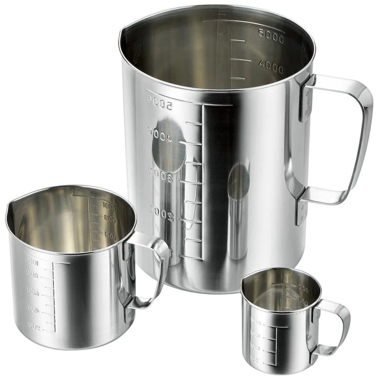 Durable Stainless Steel Measuring Jug With Spout 500ml - Image 3