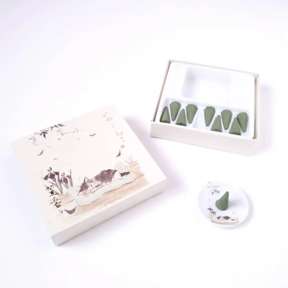 Early Summer Scent Incense Cones Set With Burner (10 Cones) - Image 2