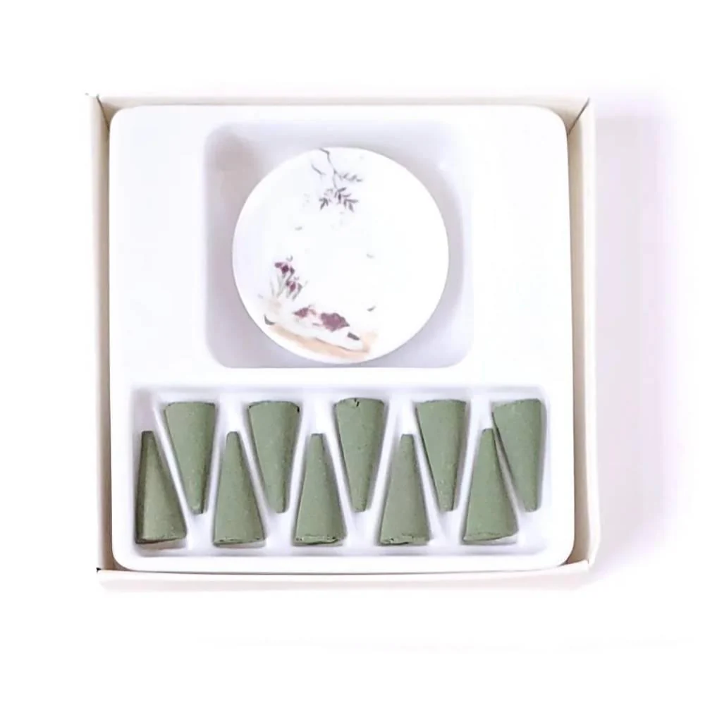 Early Summer Scent Incense Cones Set With Burner (10 Cones) - Image 4