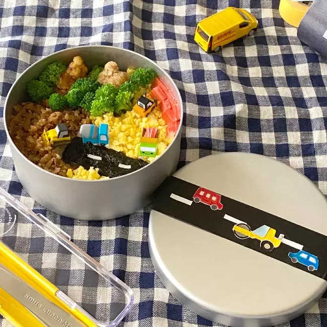 Eco Deli Round Bento Box Easy-to-Clean Aluminum Lunch Box 400ml - Image 2