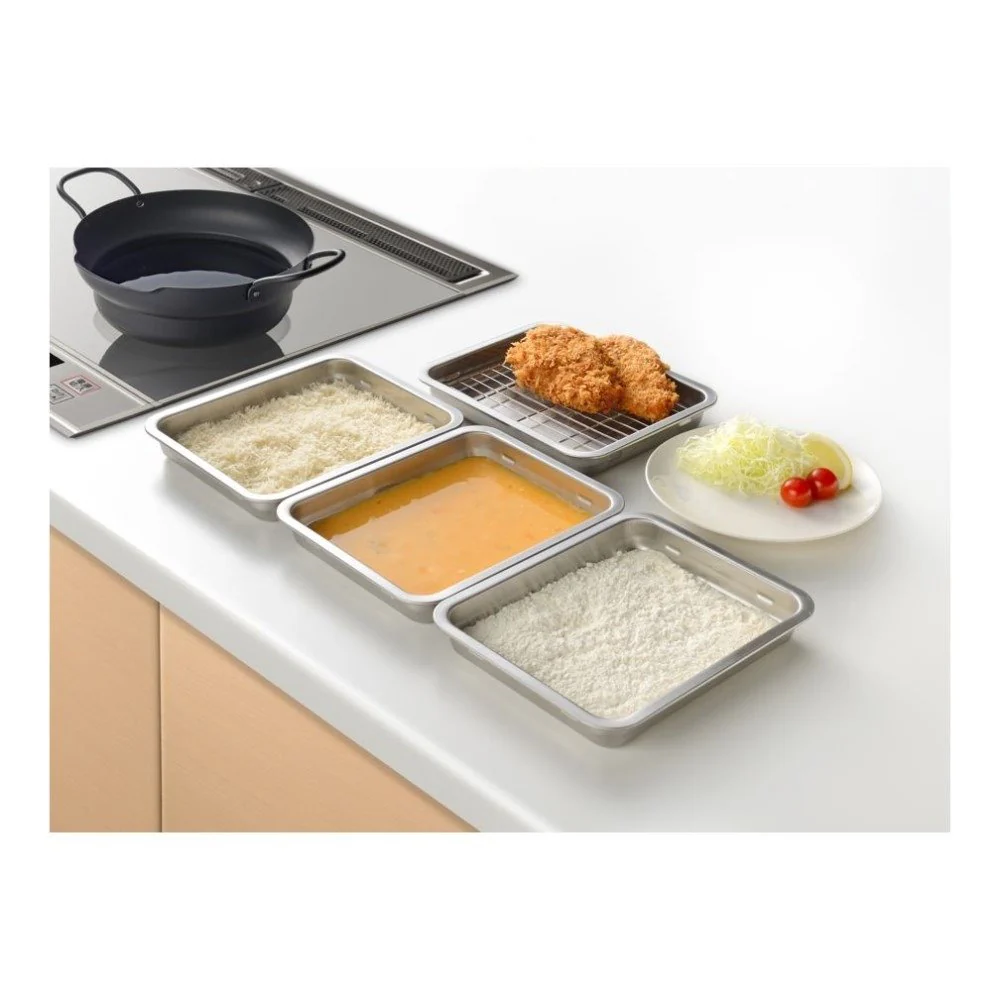 Enzo Breading Trays & Fried Food Draining Tray With Lid (6 Piece Set) - Image 2