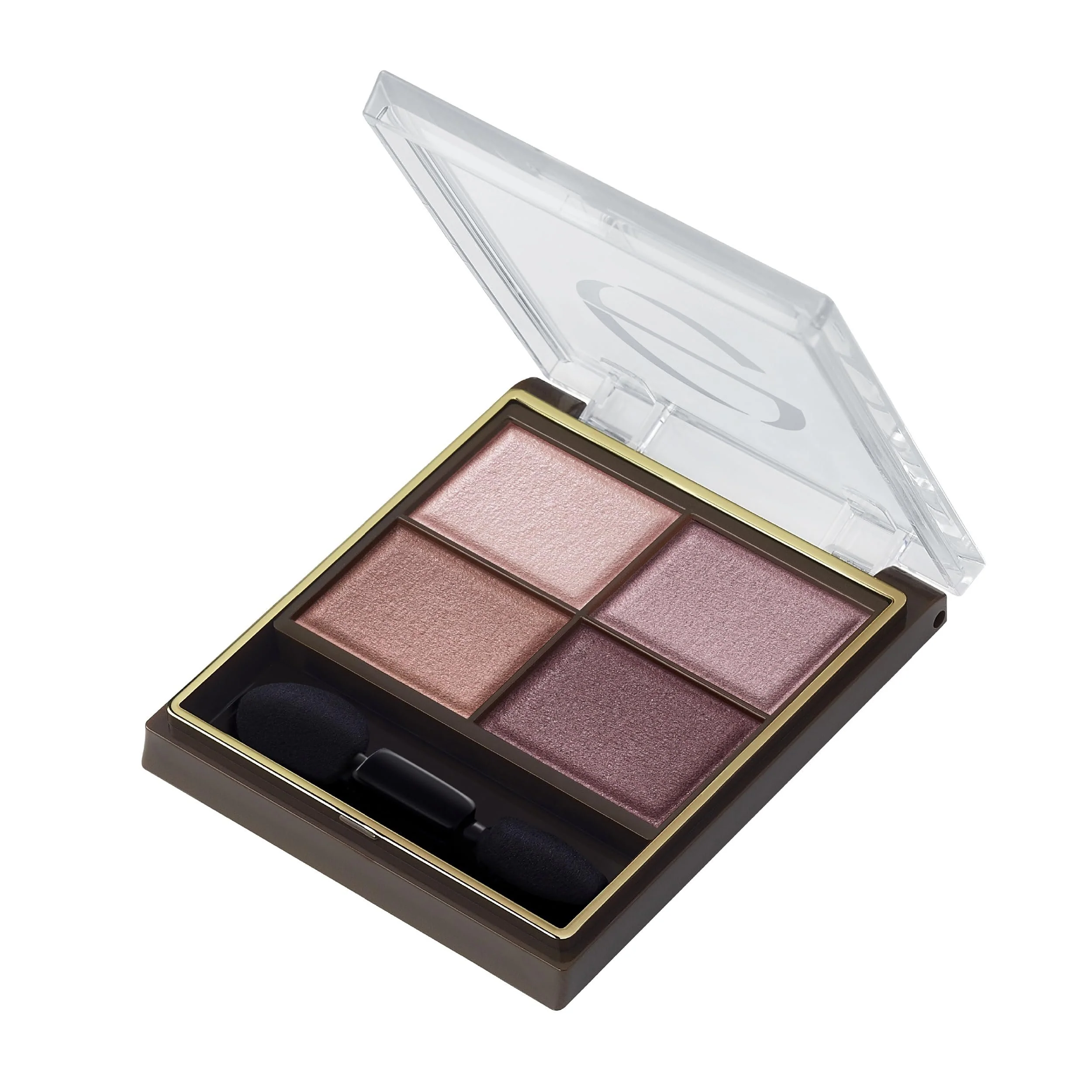 Excel Skinny Rich Shadow 4-Color Eyeshadow Quad Natural Brown Tones - Image 4